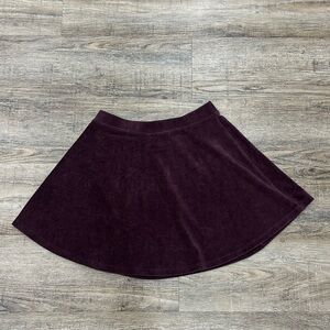 F21 Corduroy Skater Skirt